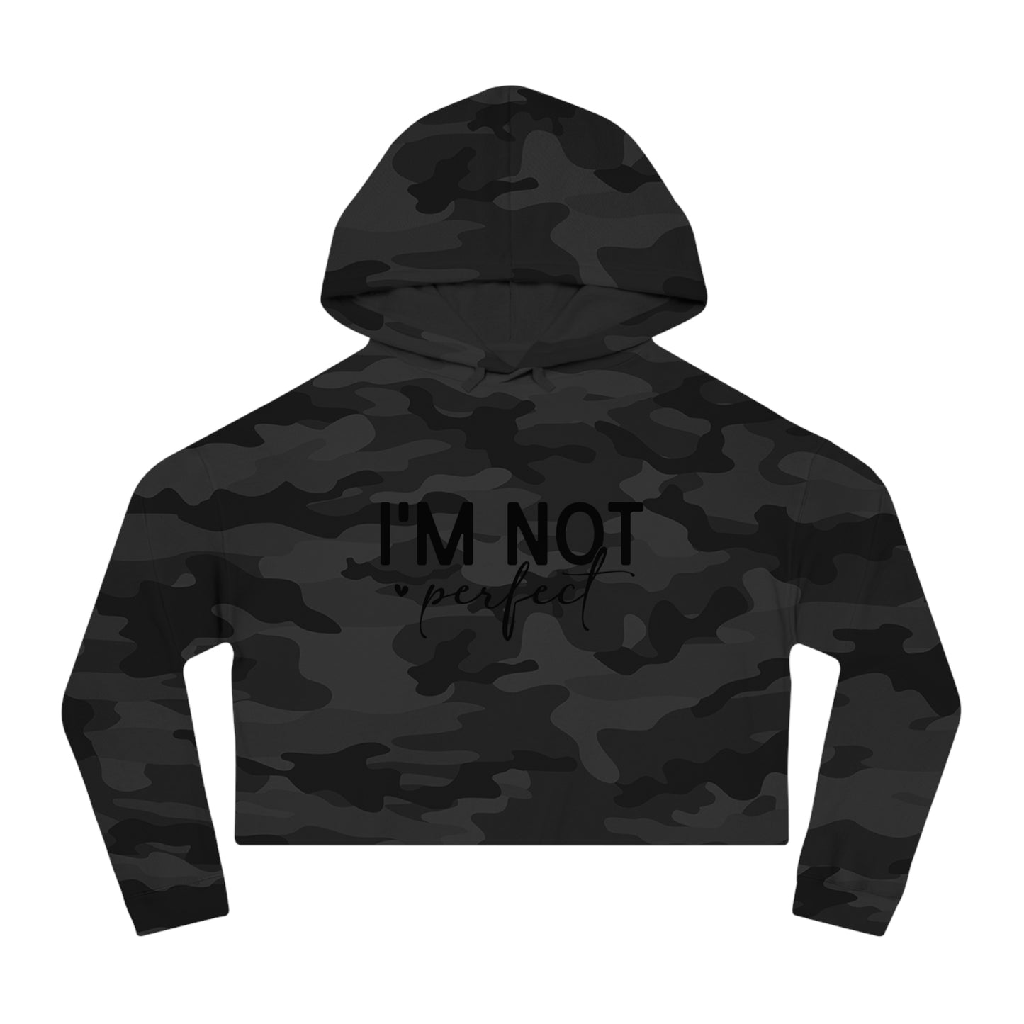 not perfect Cropped Hoodie