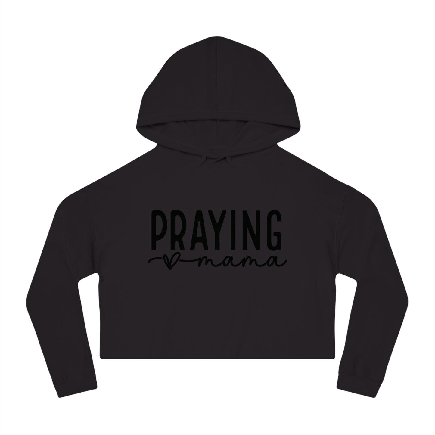 prayin mama cropped hoodie