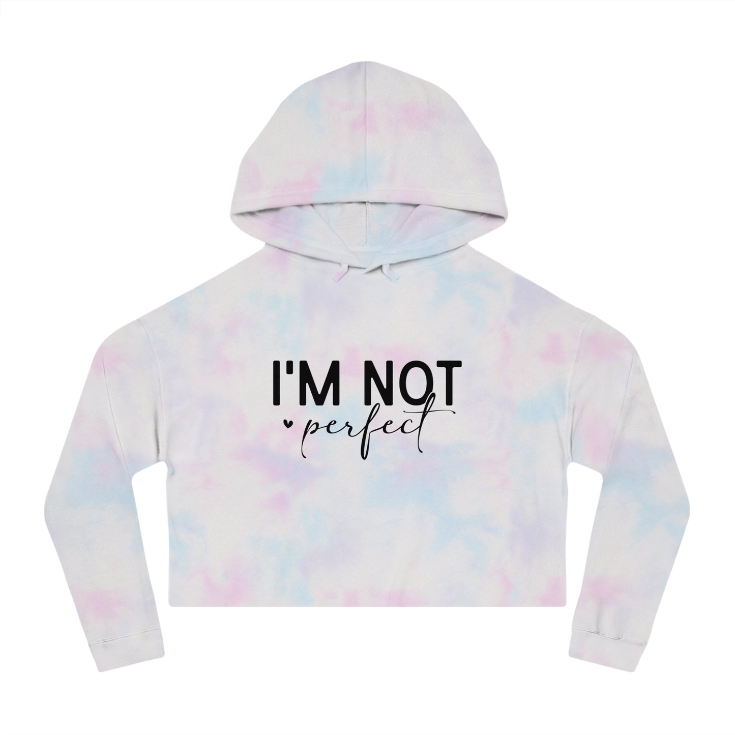 not perfect Cropped Hoodie