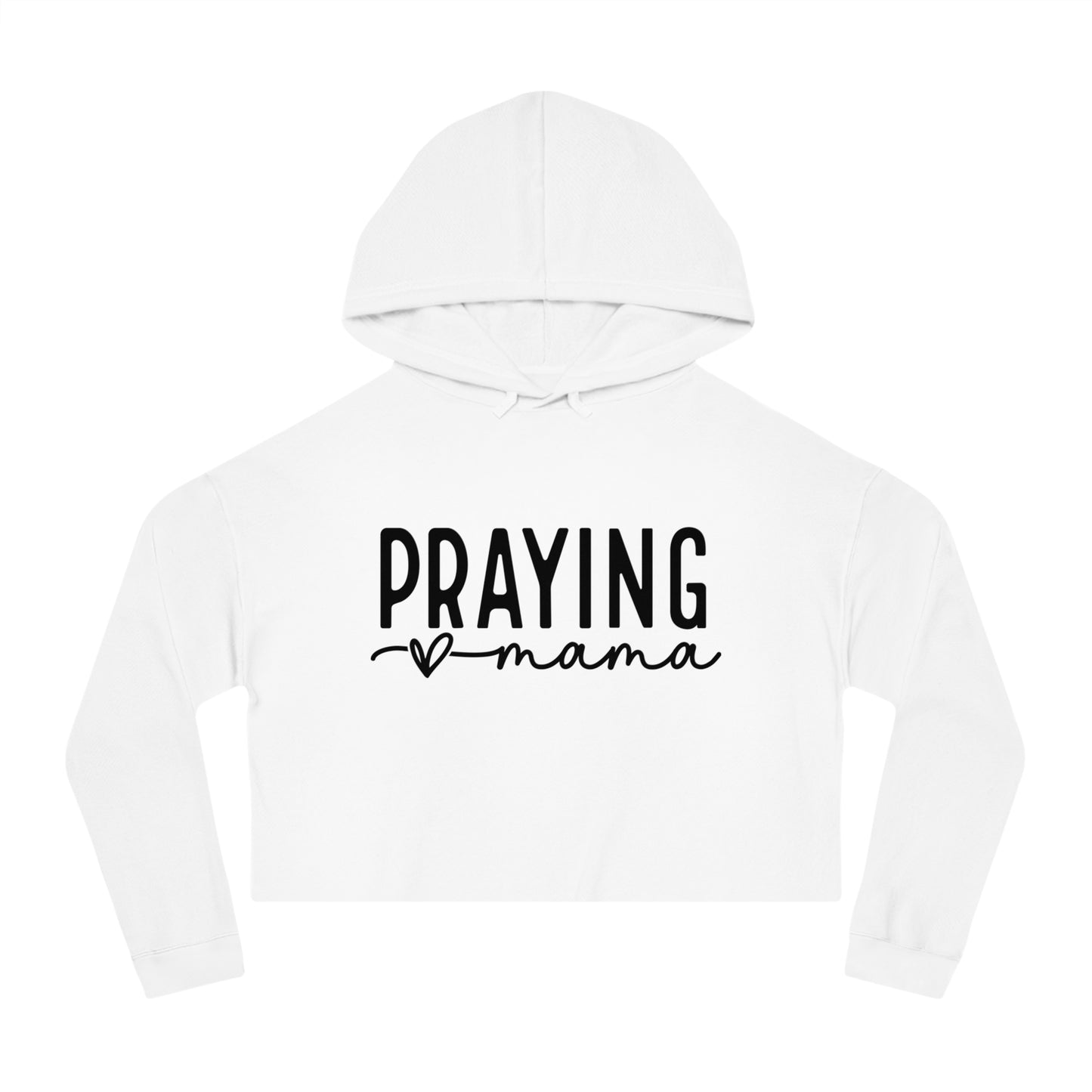 prayin mama cropped hoodie