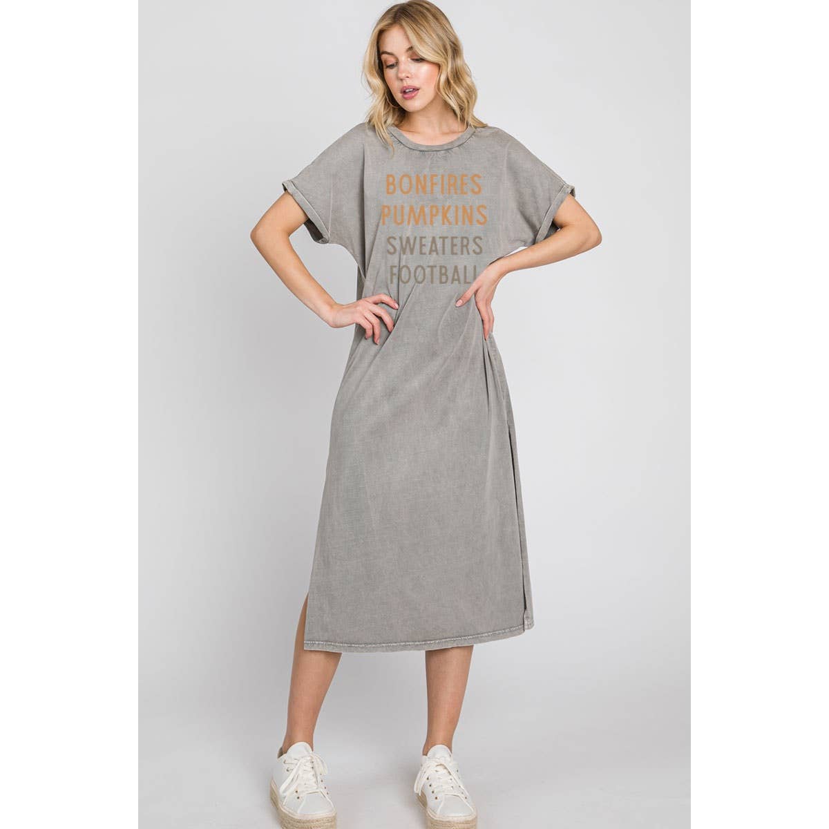 PUMPKINS FOOTBALL MINERAL GRAPHIC DRESS