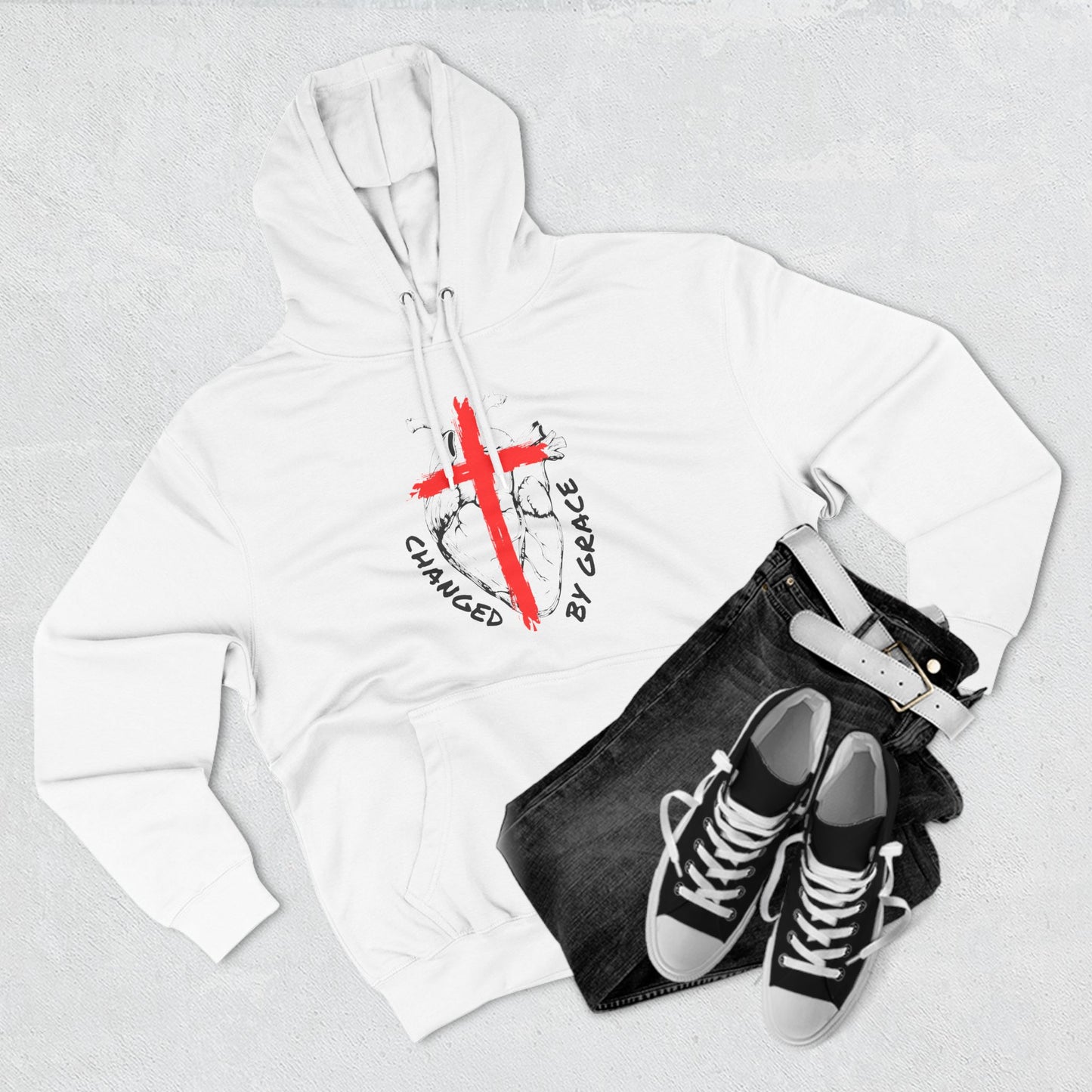 red cross changed hoodie