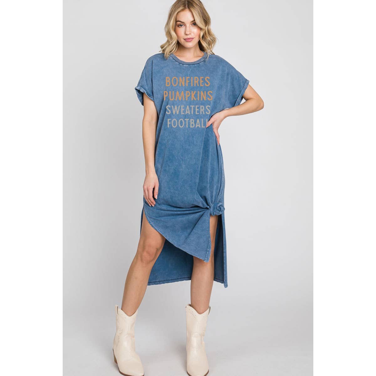 PUMPKINS FOOTBALL MINERAL GRAPHIC DRESS