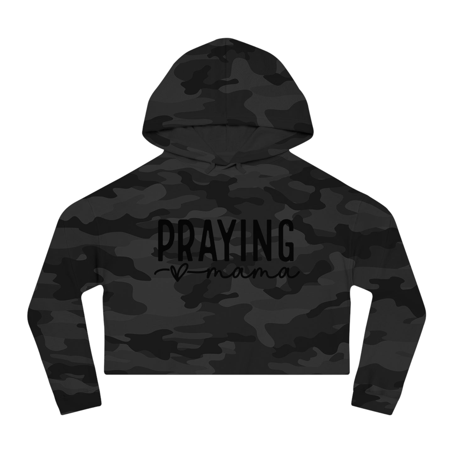 prayin mama cropped hoodie