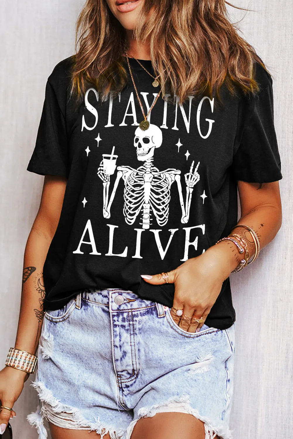 stayin alive Short Sleeve T-Shirt