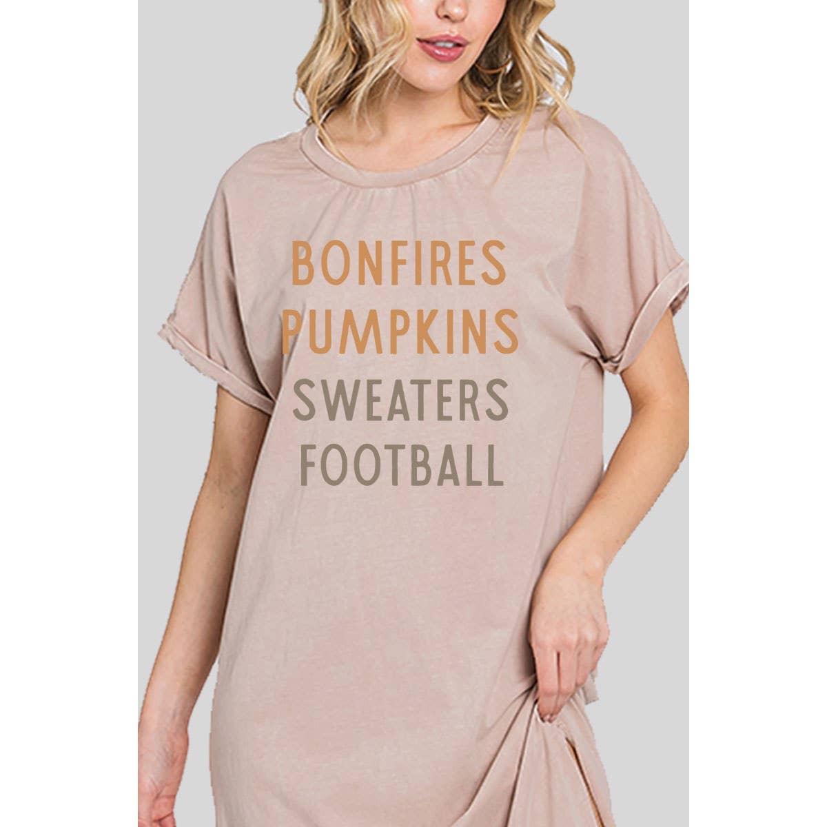 PUMPKINS FOOTBALL MINERAL GRAPHIC DRESS