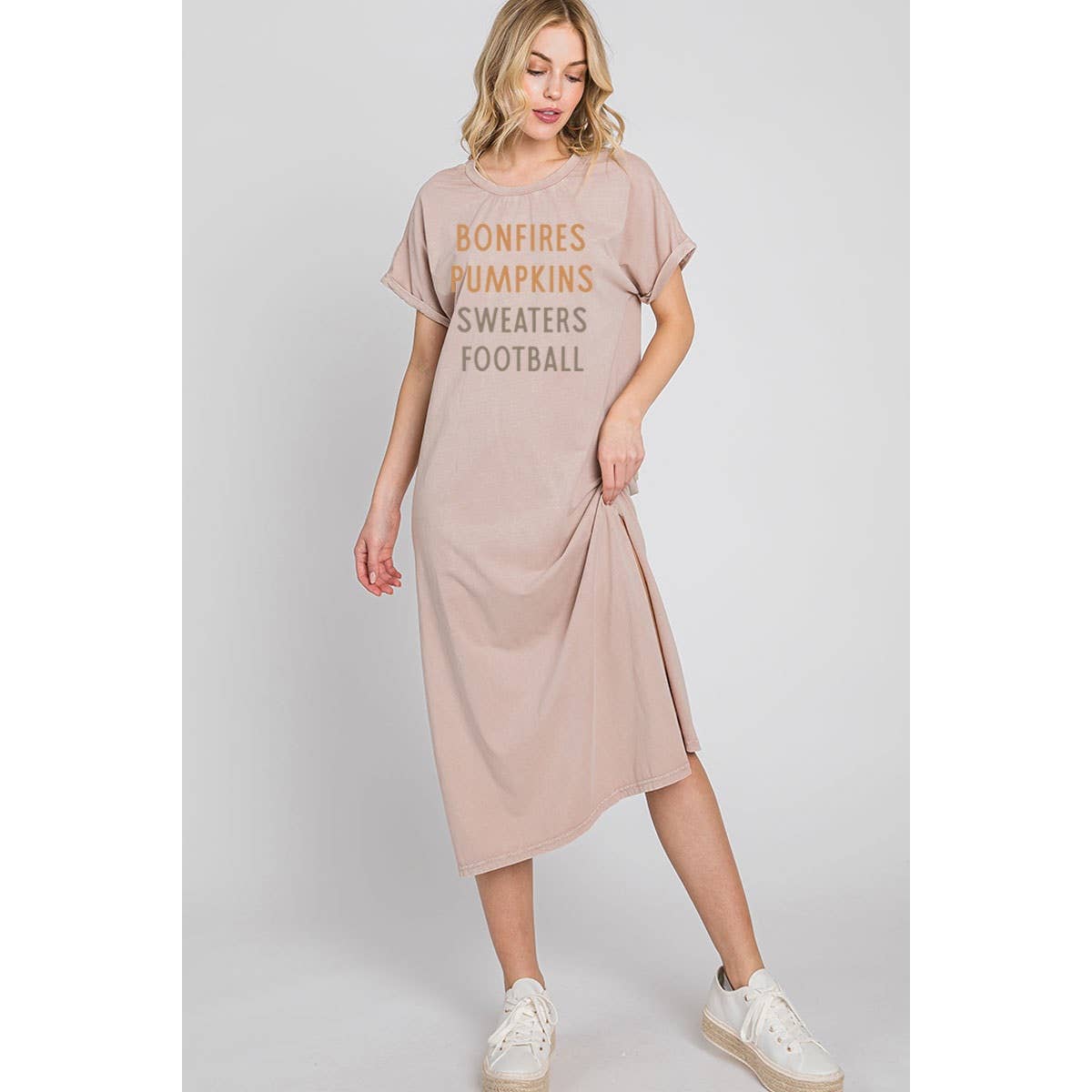 PUMPKINS FOOTBALL MINERAL GRAPHIC DRESS